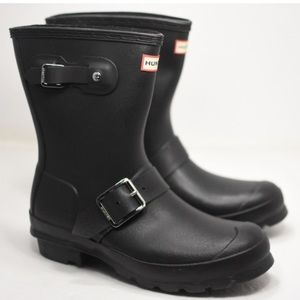 Hunter biker buckle boots 5-6